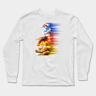 Tiger Wong Long Hu Men Dragon Heroes Attack Long Sleeve T-Shirt